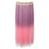 60cm extra thickness  Straight Gradient Ramp Five Cards  clips Hair Extension