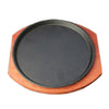 Cast Iron Grilled Fillet Steak rosewood bottom 21cm iron plate
