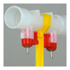 Double Nipple Chicken Cup Waterer Automatic Drinker Steel Ball
