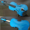Student Akustische Violine Voll 3/4 Ahorn Fichte mit Etui Schleife Harz Blau