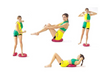 Wackel Kissen Balance Fitness Brett 35cm Spaß für Fitness Yoga Ausrüstung