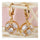 Ear Accessory 18K Gold Galvanized   gold plated white zircon