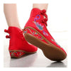 Peacock Old Beijing Cloth Shoes  red