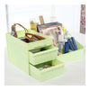 Drawer Type Organizer Comestics Sotrage Box   3127 L green