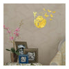 Acrylic Butterfly Creative Mirror DIY Wall Clock   golden