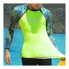 Diving Suit Wetsuit Fishing Close-fitting Surfing   camouflage+fluorescent green