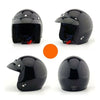 Moto Scooter Casque de Sécurité Nm-207 Brillantes Noir