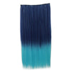 60cm Extension de Cheveux Pièce Dégradé Morceau Long Droit 55 Couleurs