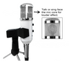 Profesional USB Micrófono Condensador Studio Grabación Pc con Soporte Trípode