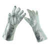 1 pair Work Protection Aluminum Foil Thermal Insulation Gloves 38cm
