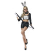 Noir Bunny Suit Jarretelle Mignon Scène Femme Refinement Déguisement Ds