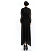 Dreamlike Chiffon Long Sleeve Fake 2pcs Suit Long Dress   black   M