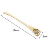 5pcs Bee Honey Stir Spoon Wooden Colander