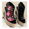 Tacón Alto Bordado Zapatos Slipsole Sandalias