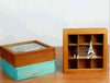 Zakka Retro Vintage 9 Schränke Schmuckdose Holzkiste Transparent Hülle