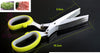 Sharp 5 Blade Herb Scissors Kitchen Snips Gadgets Tools Multi Shredding Shears