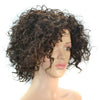 Africain Perruque Afro Bouclé Cheveux Court Bonnet