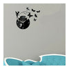 Acrylic Butterfly Creative Mirror DIY Wall Clock   black