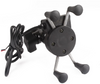 X-shape Cellphone Mount Universal Motorcycle Mount Cell Phone Holder USB Charger