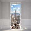 Door Sticker New 3D DIY PVC Waterproof  Door Wall Mural New York qd025