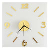 Digit Mirror Wall Clock Casual Decoration