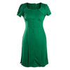 Fashionable OL Slim One-step Skirt Dress  green