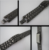 Futurista Cool Azul Diseño Led Lava Reloj Metálico Negro o Plateado Pulsera Ban