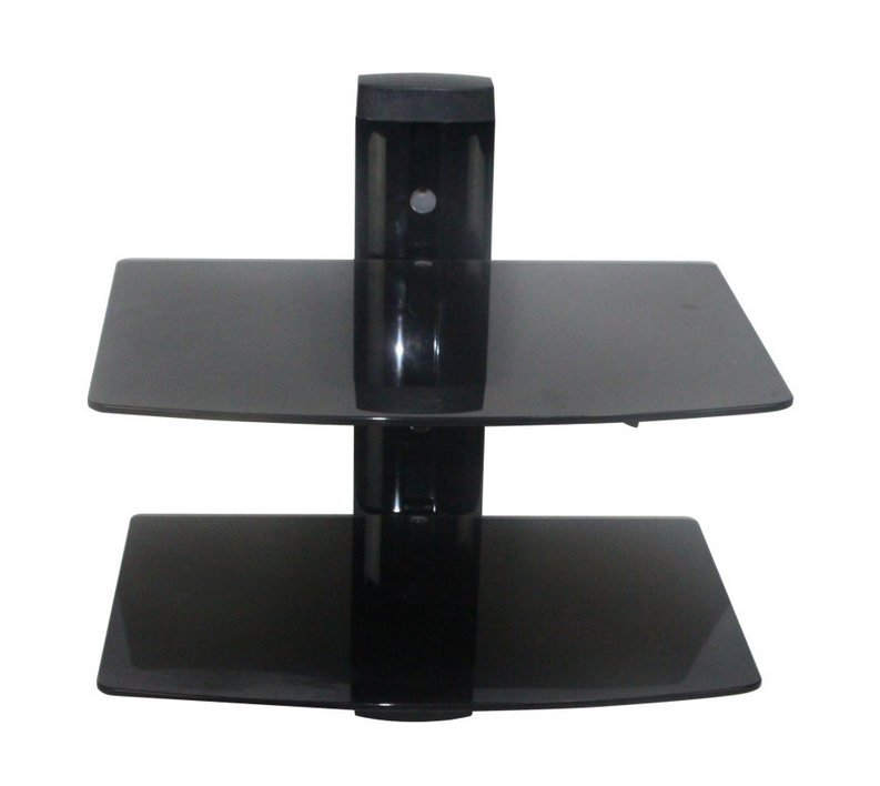 Wall Mount Double Layer 4 DVD, Wall Bracket Shelf