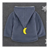 Infant Baby Cartoon Thick Zipper Coat Boy Girl Duck dark blue 73cm