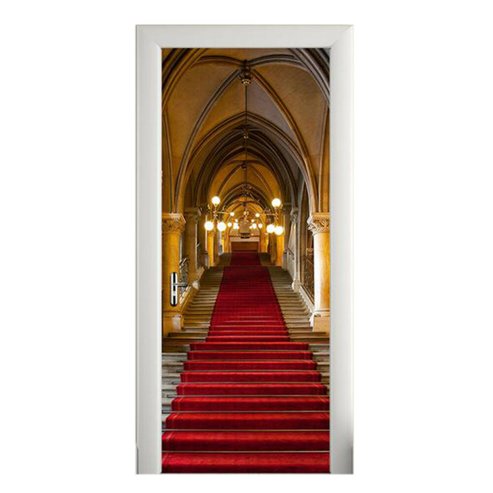 New 3D DIY PVC Waterproof  Door Wall Mural Sticker Cattle qd042