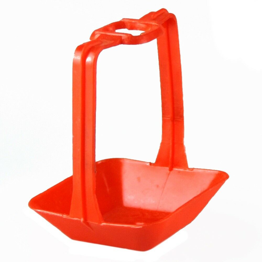 10pcs Red Chicken Coop Waterer Drinker Single Arm Nipple Type Cup