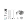Double bottom bunk binaural duck hot pot pot bottom soup pot composite gas
