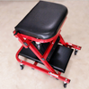 41" 2 In 1 Foldable Mechanics Z Creeper Seat Rolling Chair Garage Work Stool New