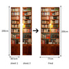 Door Sticker New 3D DIY PVC Waterproof  Door Wall Mural Book Shelf qd008