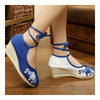 Vieux Beijing Brodé Chiffon Chaussures Respirable