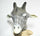 Giraffe Head Mask Rubber Latex Animal Costume Full head Mask Halloween Costume F