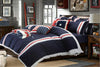 Cotton Concise Flag Warm Duvet Quilt Cover Sets Bedding Cover Sets