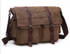 Mens Retro Vintage Multi-pockets Shoulder Bag  Messenger Canvas W Shoulder Strap