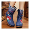 Vintage Beijing Cloth Shoes Embroidered Boots jeans 35