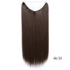 Fish Line Hair Extensions Straight Hair  Piece Hair invisible 80g 55cm long