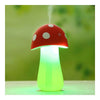 Creativo Noche Lámpara USB Seta Humidificador Purificador de Aire Rojo