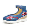Chinese Ethnic Embroidery Inner high Heel Elevator Cheongsam Dress Shoes Flyfish