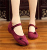 Women's Chinese Ethnic Embroidery  Flat Mary Jane Oxford Ballet shoes Solid