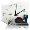 Creative Decoration DIY Quartz Seal Mirror Wall Clock