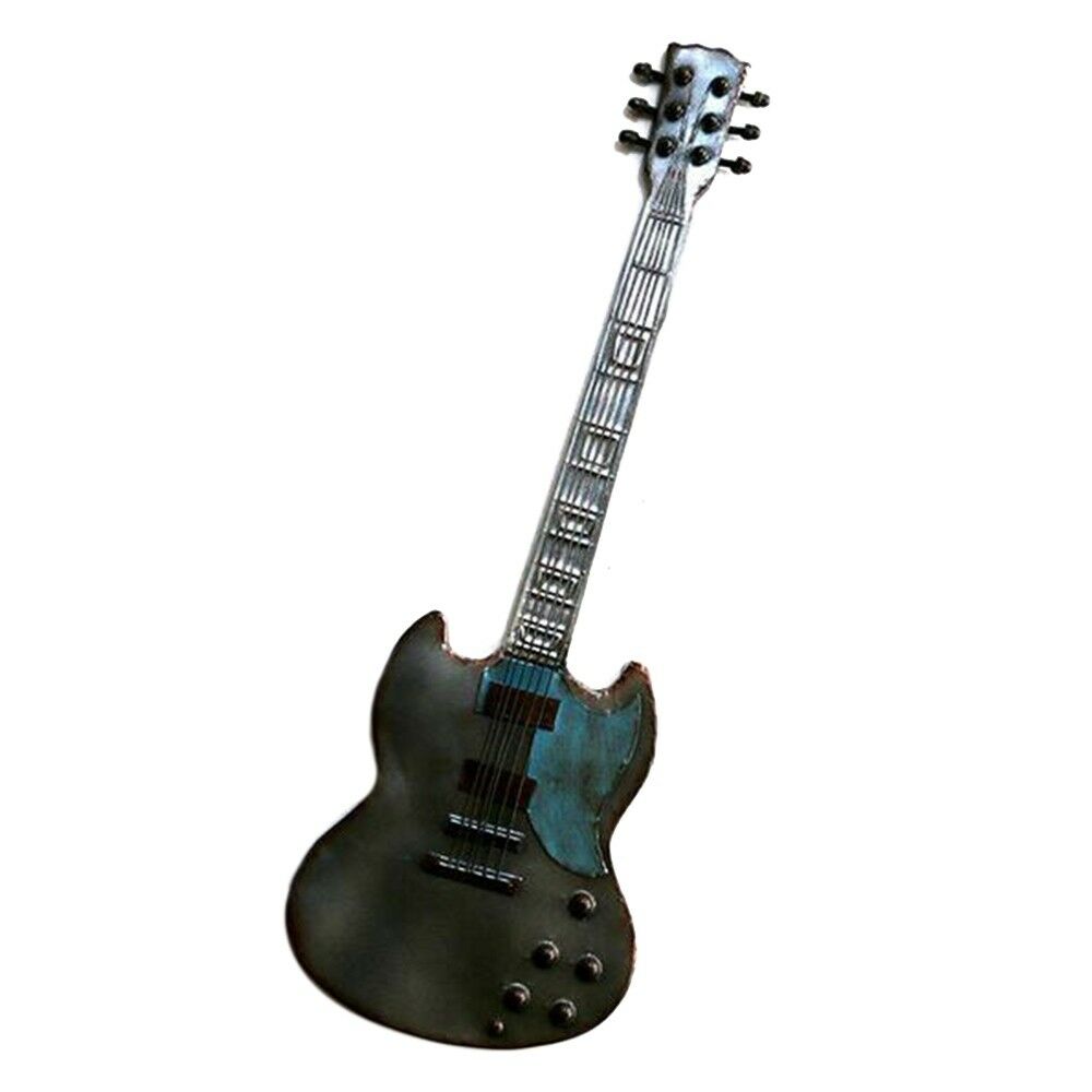 America Vintage Iron Guitar Wall Hanging Decoration   A