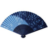 Regalo Abanico Plegable Algodón Flax Sakura con Cubierta Azul