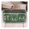 Vintage Route 66 Ashtray Car Plate Ashtray Succulent Pot Flower pot Versatile