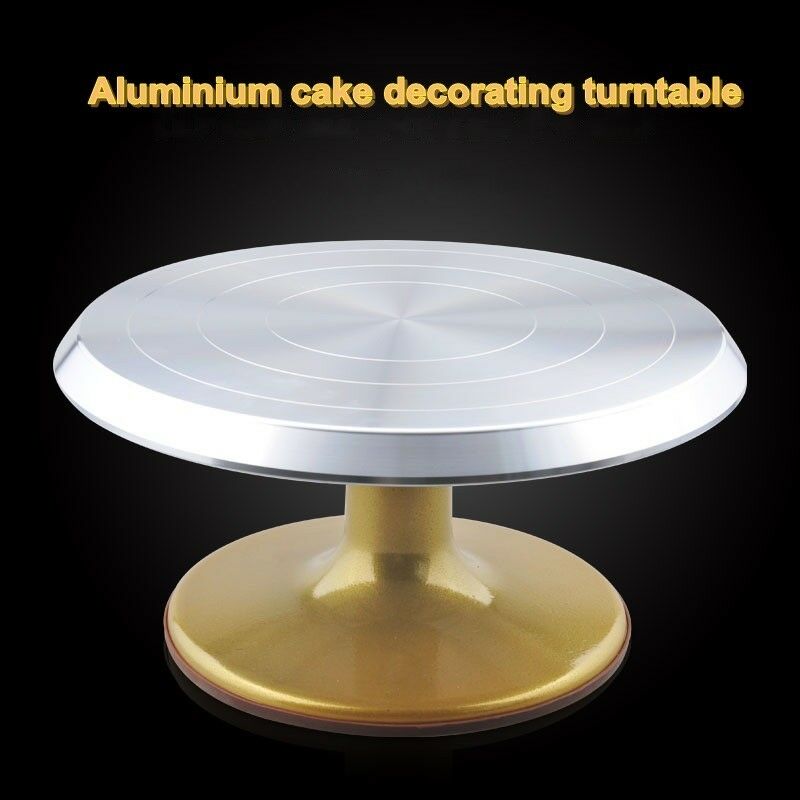 Cake Decorating turntable 10-inch aluminum alloy skid cake rack golden base