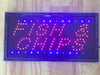 Neon Lights LED Animated Fish Chips Customers Attractive Sign  Shop Sign 220V