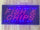 Neon Lights LED Animated Fish Chips Customers Attractive Sign  Shop Sign 220V